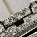 1:1 Replica Christian Dior Medium Dior Book Tote Blue Toile de Jouy Flowers Embroidery, Blue/White, For Women Women’s Handbags, Shoulder Bags, 36cm CD