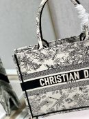 1:1 Replica Christian Dior Medium Dior Book Tote Blue Toile de Jouy Flowers Embroidery, Blue/White, For Women Women’s Handbags, Shoulder Bags, 36cm CD