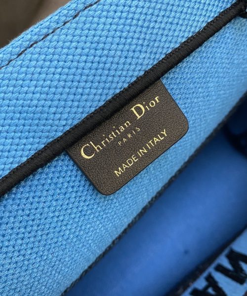 1:1 Replica Christian Dior Medium Dior Book Tote Bright Blue and Bright Pink D-Jungle Pop Embroidery, Blue/Pink, For Women Women’s Handbags, 36cm CD M1296ZRON_M888