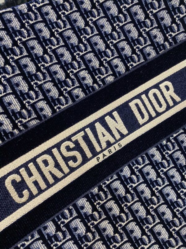 1:1 Replica Christian Dior Medium Dior Book Tote Dark Blue For Women 14in/36cm CD M1296ZRIW_M928