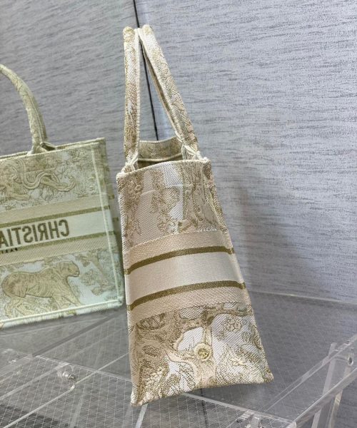1:1 Replica Christian Dior Medium Dior Book Tote Gold-Tone Toile de Jouy Embroidery, Gold, For Women Women’s Handbags, 36cm CD M1296ZTQO_M01E