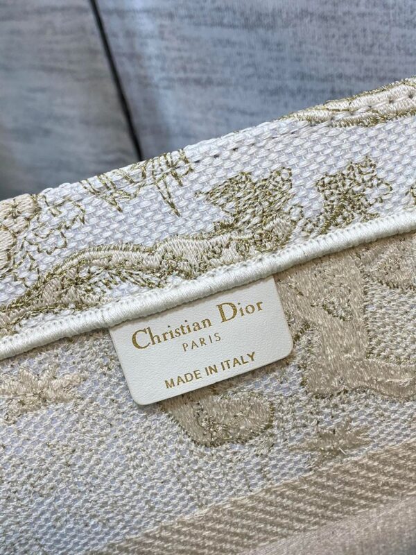 1:1 Replica Christian Dior Medium Dior Book Tote Gold-Tone Toile de Jouy Embroidery, Gold, For Women Women’s Handbags, 36cm CD M1296ZTQO_M01E