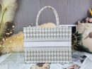 1:1 Replica Christian Dior Medium Dior Book Tote Gold White, For Women, Women’s Handbags 14in/36cm CD