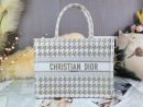 1:1 Replica Christian Dior Medium Dior Book Tote Gold White, For Women, Women’s Handbags 14in/36cm CD