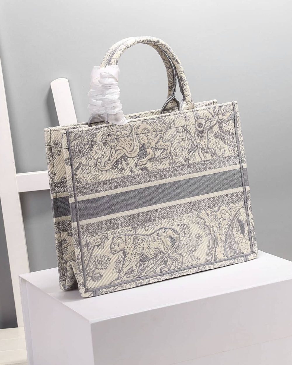 1:1 Replica Christian Dior Medium Dior Book Tote Gray, For Women, Women’s Handbags 14in/36cm CD M1296ZTDT_M932