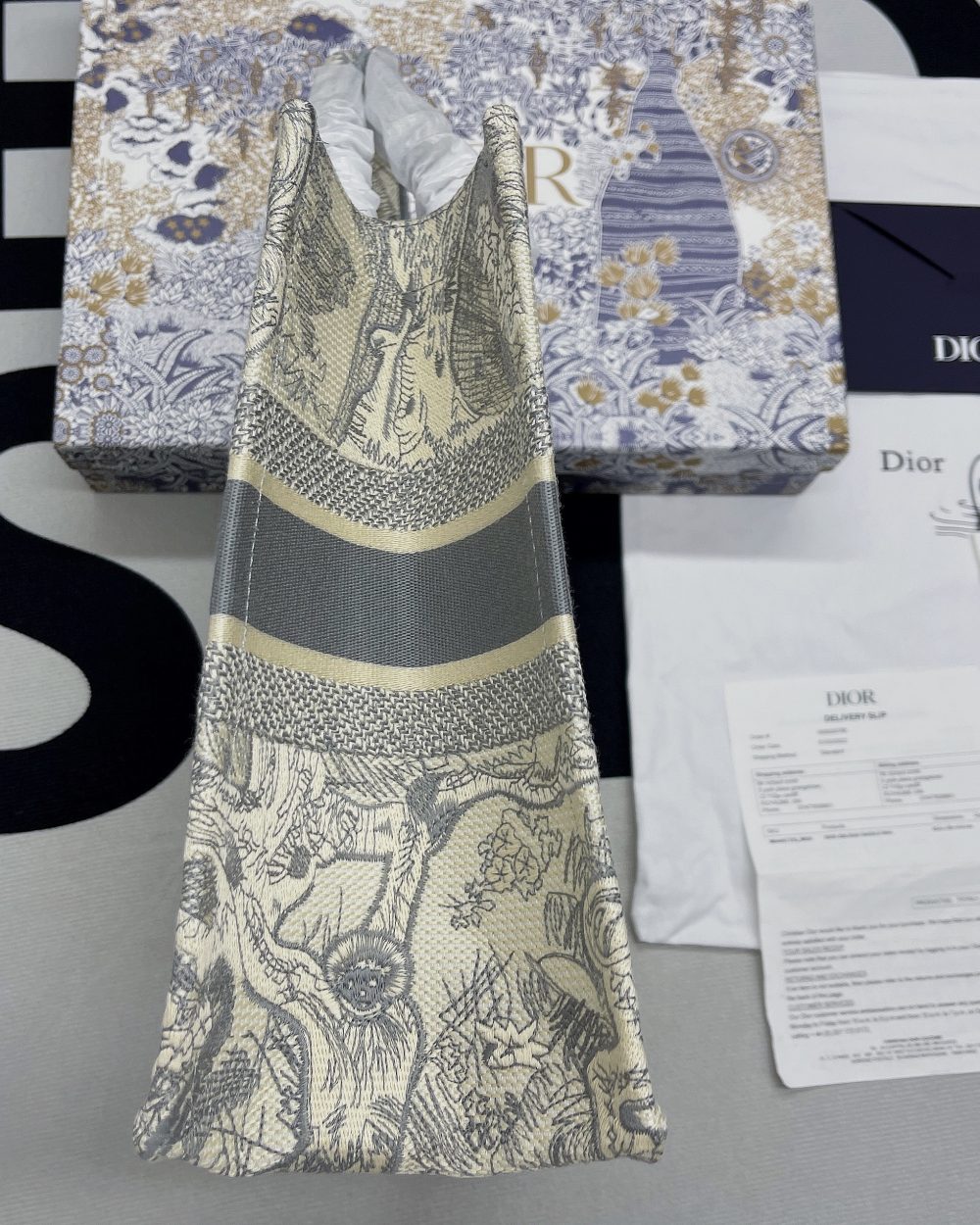 1:1 Replica Christian Dior Medium Dior Book Tote Gray, For Women, Women’s Handbags 14in/36cm CD M1296ZTDT_M932