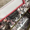 1:1 Replica Christian Dior Medium Dior Book Tote Multicolor Butterfly Embroidery, Red/White, For Women Women’s Handbags, 36cm CD