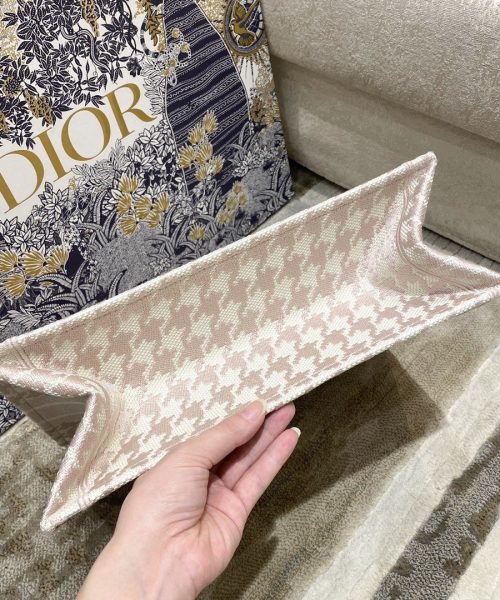 1:1 Replica Christian Dior Medium Dior Book Tote Pastel Houndstooth Embroidery, Pastel, For Women Women’s Handbags, Shoulder Bags, 36cm CD