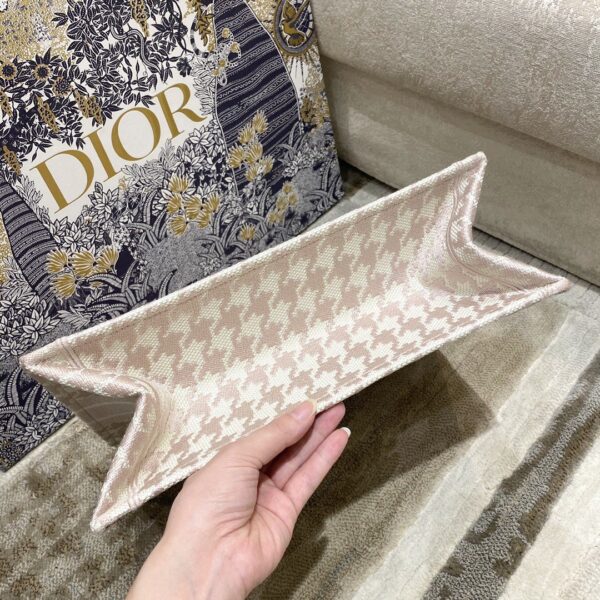 1:1 Replica Christian Dior Medium Dior Book Tote Pastel Houndstooth Embroidery, Pastel, For Women Women’s Handbags, Shoulder Bags, 36cm CD