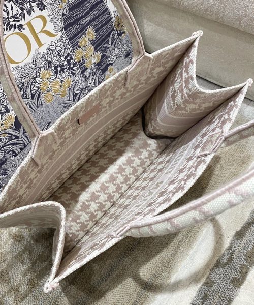 1:1 Replica Christian Dior Medium Dior Book Tote Pastel Houndstooth Embroidery, Pastel, For Women Women’s Handbags, Shoulder Bags, 36cm CD