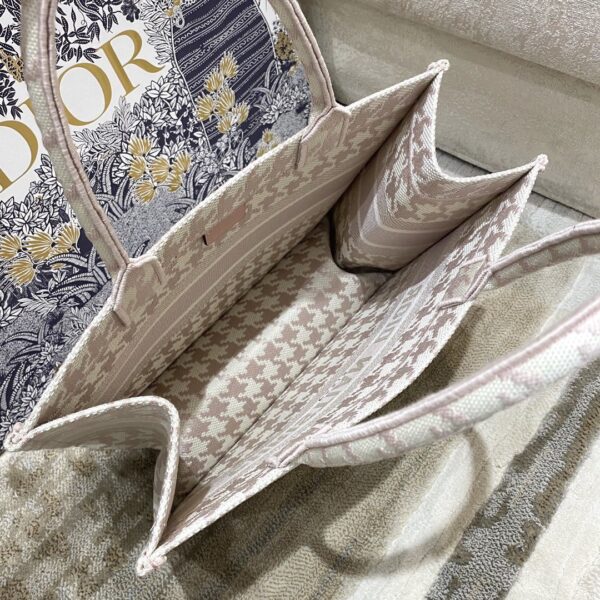 1:1 Replica Christian Dior Medium Dior Book Tote Pastel Houndstooth Embroidery, Pastel, For Women Women’s Handbags, Shoulder Bags, 36cm CD