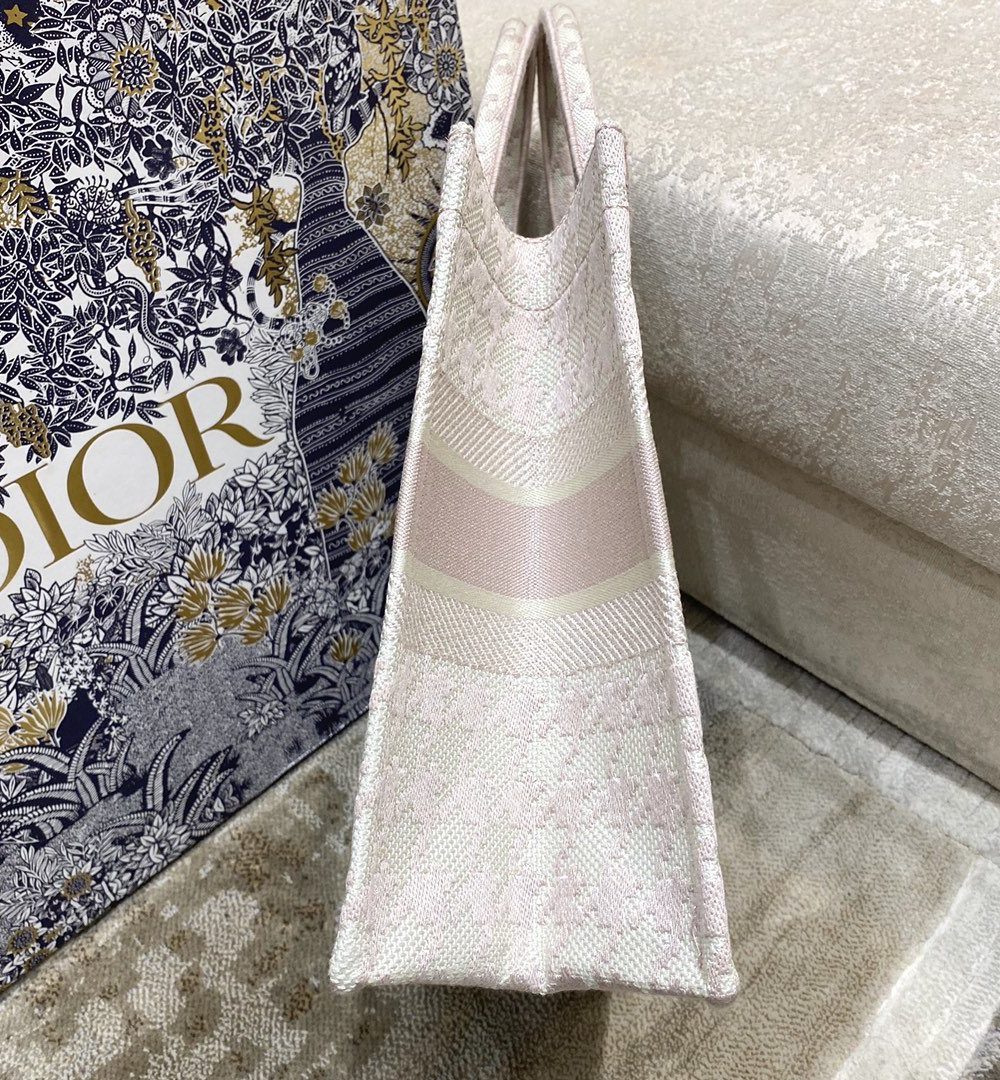1:1 Replica Christian Dior Medium Dior Book Tote Pastel Houndstooth Embroidery, Pastel, For Women Women’s Handbags, Shoulder Bags, 36cm CD