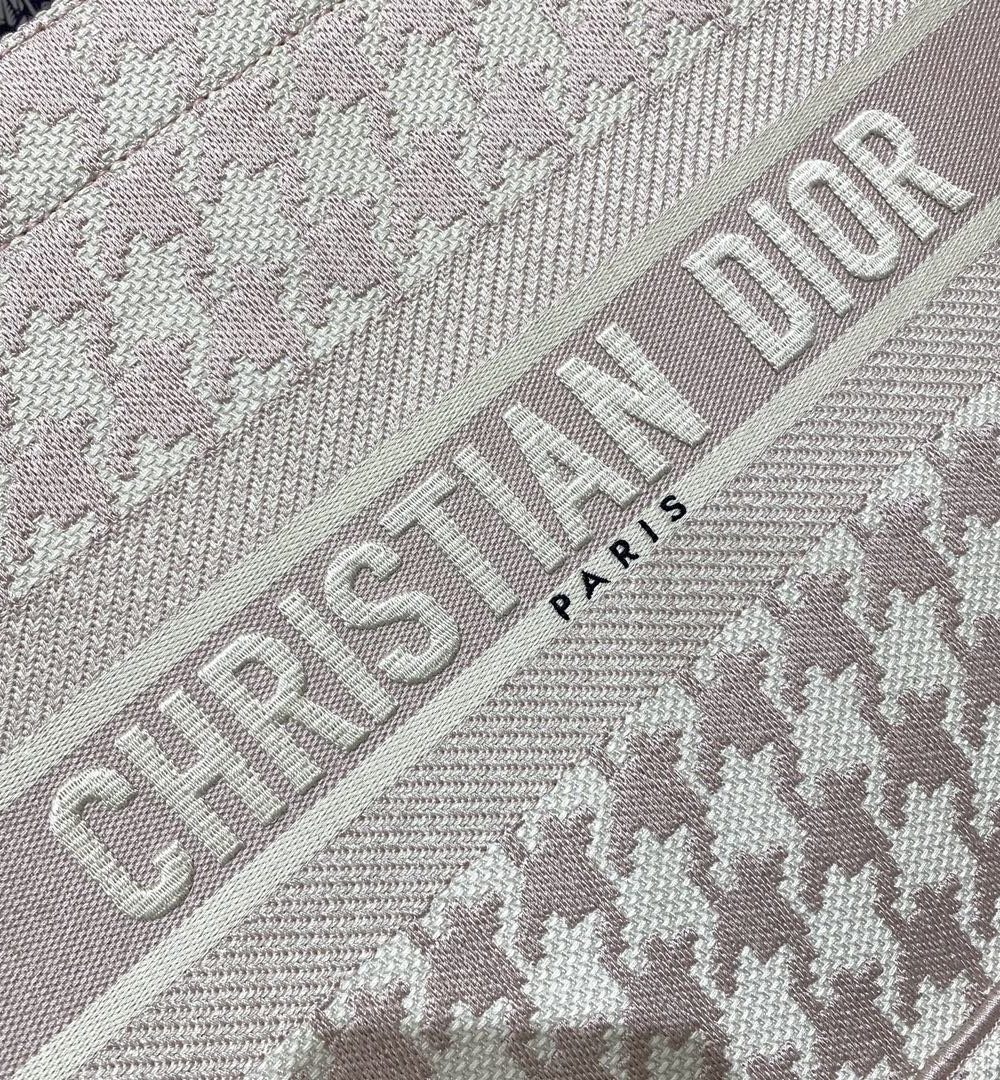 1:1 Replica Christian Dior Medium Dior Book Tote Pastel Houndstooth Embroidery, Pastel, For Women Women’s Handbags, Shoulder Bags, 36cm CD