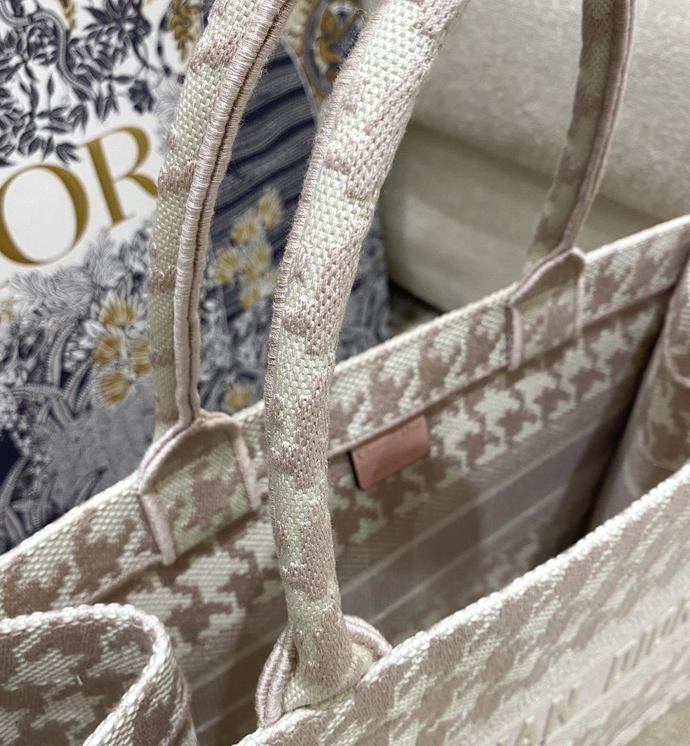 1:1 Replica Christian Dior Medium Dior Book Tote Pastel Houndstooth Embroidery, Pastel, For Women Women’s Handbags, Shoulder Bags, 36cm CD