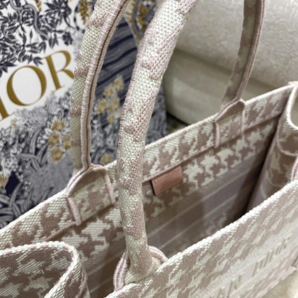 1:1 Replica Christian Dior Medium Dior Book Tote Pastel Houndstooth Embroidery, Pastel, For Women Women’s Handbags, Shoulder Bags, 36cm CD