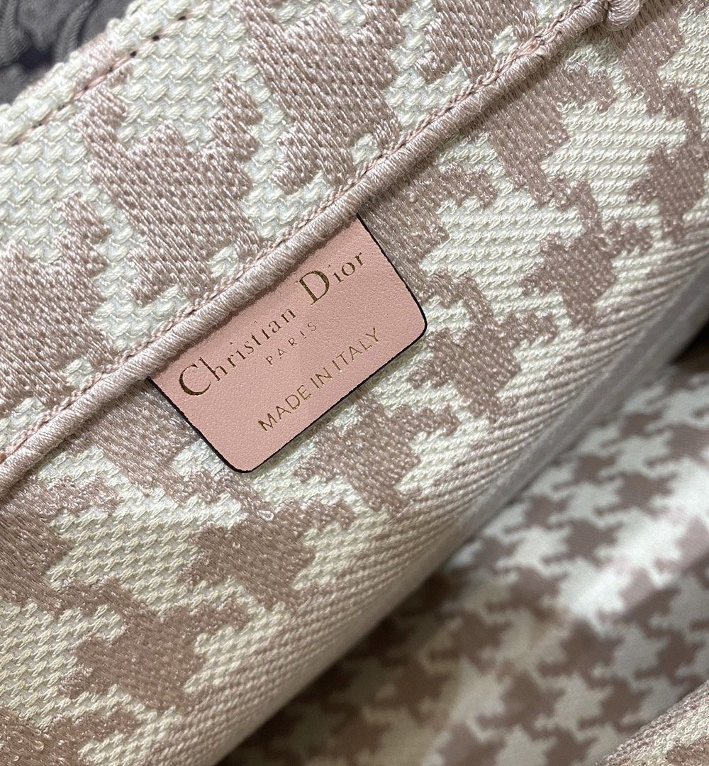1:1 Replica Christian Dior Medium Dior Book Tote Pastel Houndstooth Embroidery, Pastel, For Women Women’s Handbags, Shoulder Bags, 36cm CD