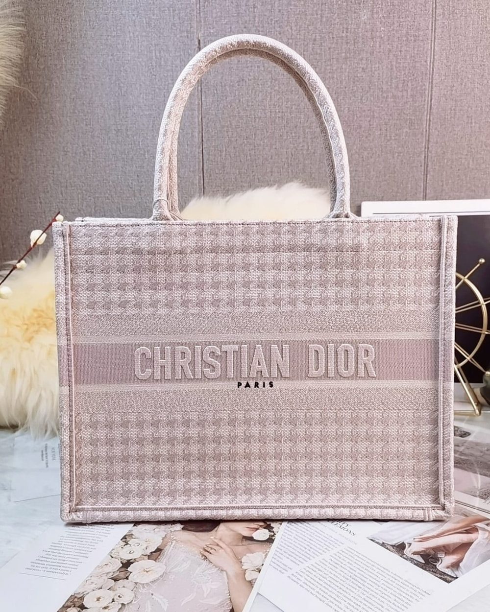 1:1 Replica Christian Dior Medium Dior Book Tote Pink , For Women, Women’s Handbags 14in/36cm CD