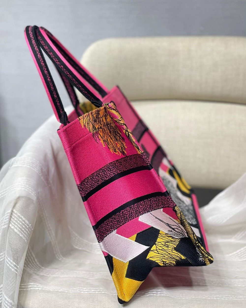 1:1 Replica Christian Dior Medium Dior Book Tote Pink, For Women, Women’s Handbags 14in/36cm CD