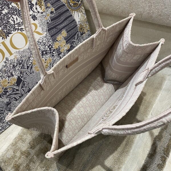 1:1 Replica Christian Dior Medium Dior Book Tote Pink Toile de Jouy Reverse Embroidery, Light Pink, For Women Women’s Handbags, 36cm CD