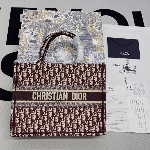 1:1 Replica Christian Dior Medium Dior Book Tote Red, For Women, Women’s Handbags 14in/36cm CD