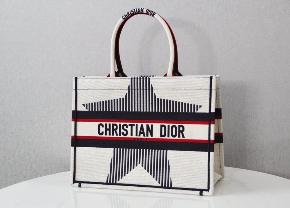 1:1 Replica Christian Dior Medium Dior Book Tote White, For Women, Women’s Handbags 14in/36cm CD