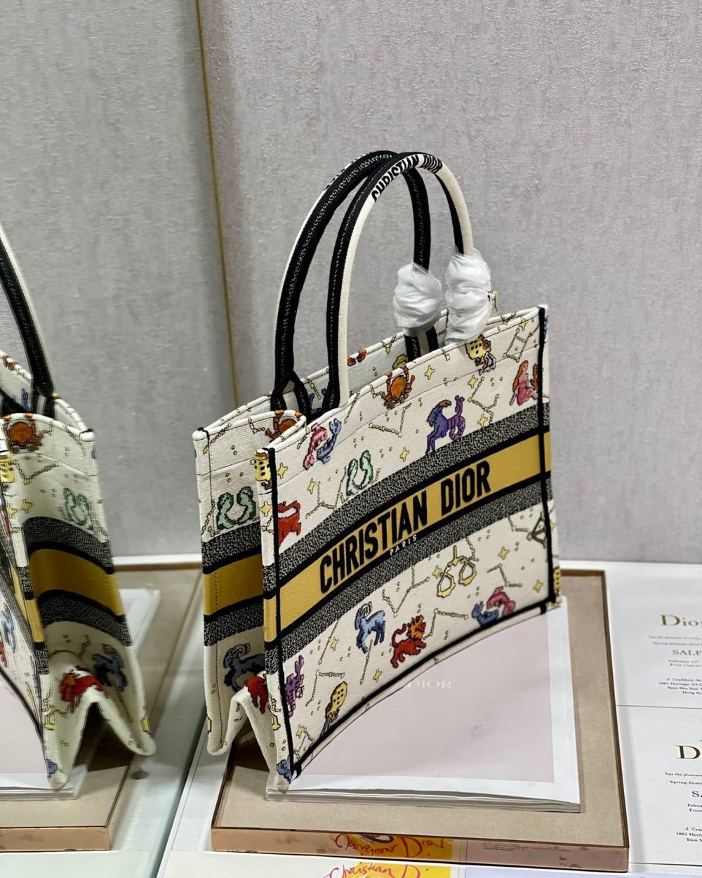 1:1 Replica Christian Dior Medium Dior Book Tote White Multicolor, For Women, Women’s Handbags 14in/36cm CD