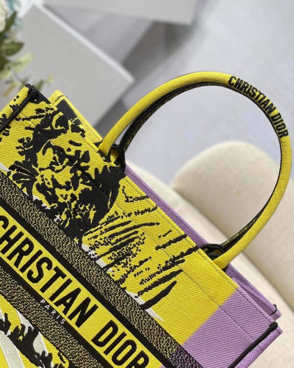 1:1 Replica Christian Dior Medium Dior Book Tote Yellow And Pink, For Women, Women’s Handbags 14in/36cm CD