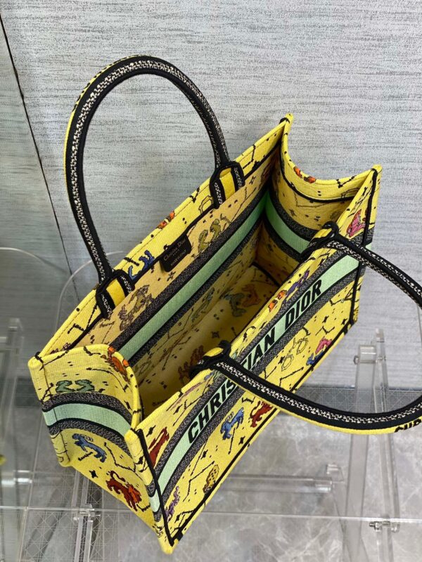 1:1 Replica Christian Dior Medium Dior Book Tote Yellow Multicolor, For Women, Women’s Handbags 14in/36cm CD