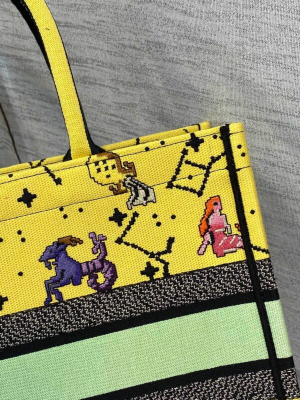 1:1 Replica Christian Dior Medium Dior Book Tote Yellow Multicolor, For Women, Women’s Handbags 14in/36cm CD