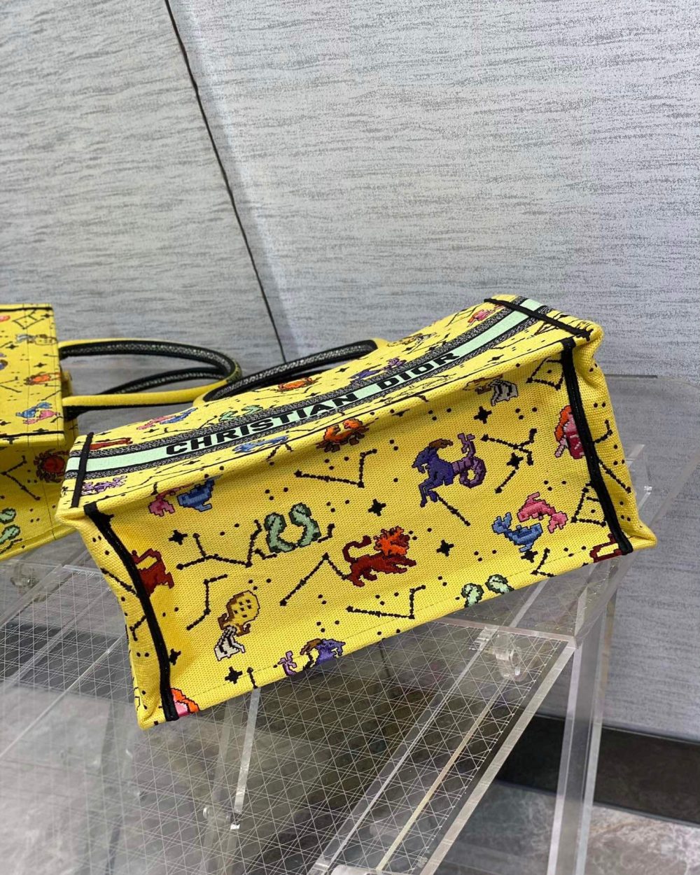 1:1 Replica Christian Dior Medium Dior Book Tote Yellow Multicolor, For Women, Women’s Handbags 14in/36cm CD