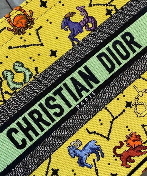 1:1 Replica Christian Dior Medium Dior Book Tote Yellow Multicolor, For Women, Women’s Handbags 14in/36cm CD