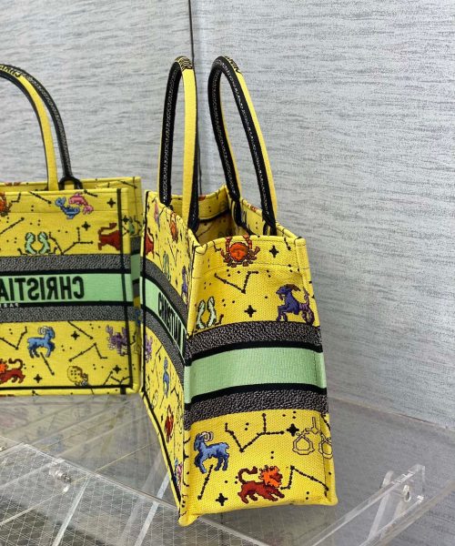 1:1 Replica Christian Dior Medium Dior Book Tote Yellow Multicolor, For Women, Women’s Handbags 14in/36cm CD