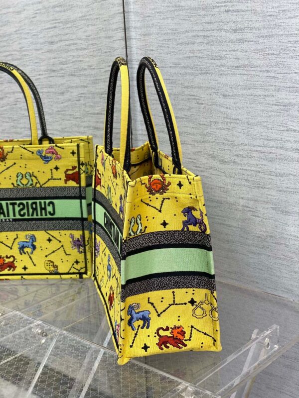 1:1 Replica Christian Dior Medium Dior Book Tote Yellow Multicolor, For Women, Women’s Handbags 14in/36cm CD