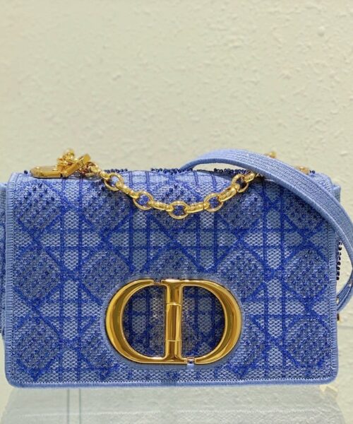 1:1 Replica Christian Dior Medium Dior Caro Bag Blue, For Women, Women’s Handbags 25.5cm/10in CD