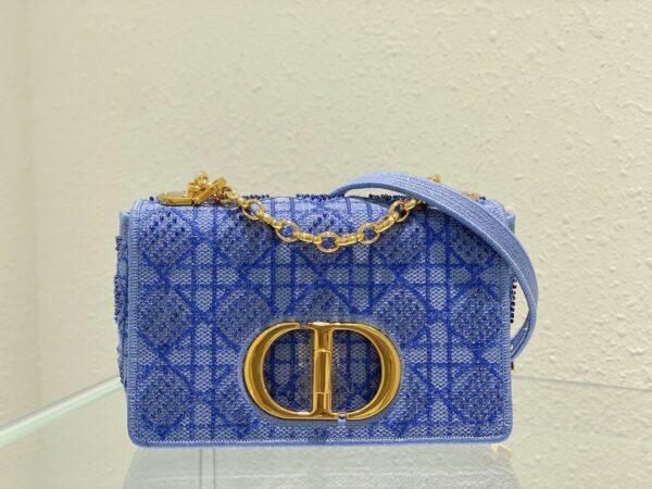 1:1 Replica Christian Dior Medium Dior Caro Bag Blue, For Women, Women’s Handbags 25.5cm/10in CD