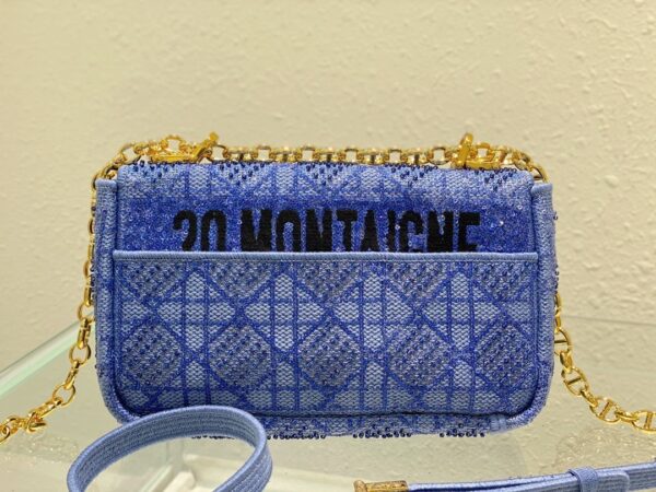 1:1 Replica Christian Dior Medium Dior Caro Bag Blue, For Women, Women’s Handbags 25.5cm/10in CD