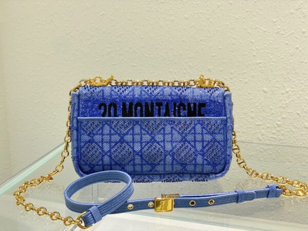 1:1 Replica Christian Dior Medium Dior Caro Bag Blue, For Women, Women’s Handbags 25.5cm/10in CD