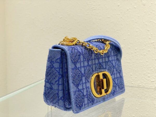 1:1 Replica Christian Dior Medium Dior Caro Bag Blue, For Women, Women’s Handbags 25.5cm/10in CD