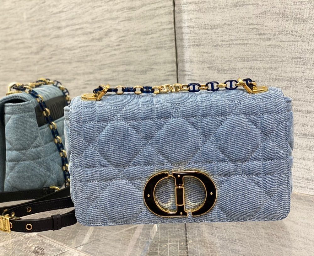 1:1 Replica Christian Dior Medium Dior Caro Bag Blue , For Women, Women’s Handbags 25.5cm/10in CD M9242WTJF_M928