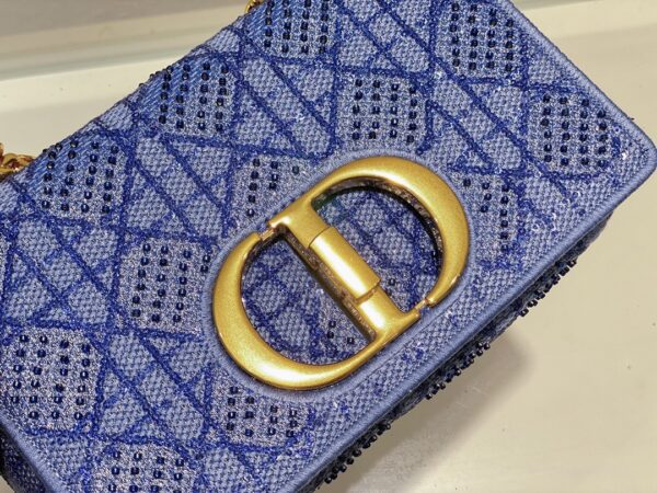 1:1 Replica Christian Dior Medium Dior Caro Bag Blue, For Women, Women’s Handbags 25.5cm/10in CD