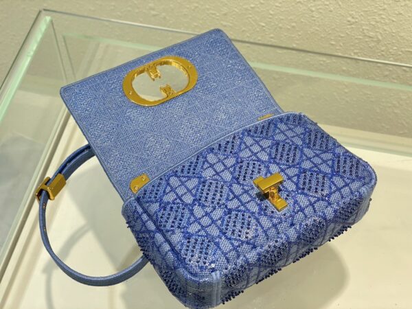 1:1 Replica Christian Dior Medium Dior Caro Bag Blue, For Women, Women’s Handbags 25.5cm/10in CD
