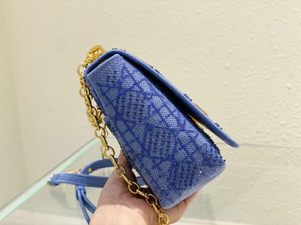 1:1 Replica Christian Dior Medium Dior Caro Bag Blue, For Women, Women’s Handbags 27.5cm/10.8in CD