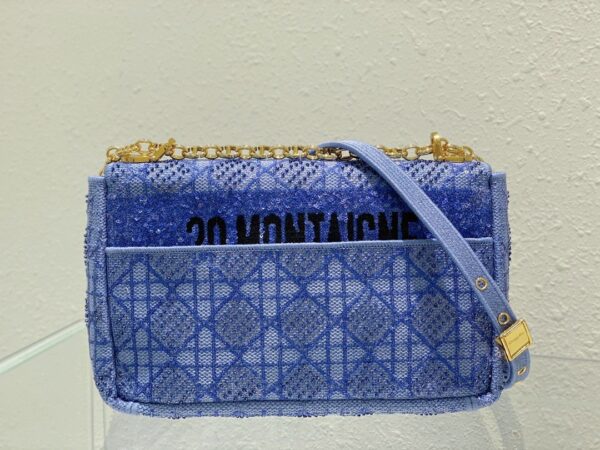 1:1 Replica Christian Dior Medium Dior Caro Bag Blue, For Women, Women’s Handbags 27.5cm/10.8in CD