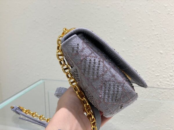 1:1 Replica Christian Dior Medium Dior Caro Bag Gray , For Women, Women’s Handbags 25.5cm/10in CD