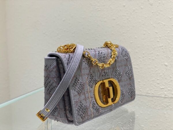 1:1 Replica Christian Dior Medium Dior Caro Bag Gray , For Women, Women’s Handbags 25.5cm/10in CD