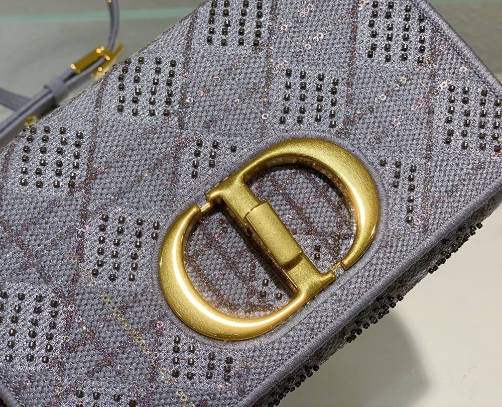 1:1 Replica Christian Dior Medium Dior Caro Bag Gray , For Women, Women’s Handbags 25.5cm/10in CD