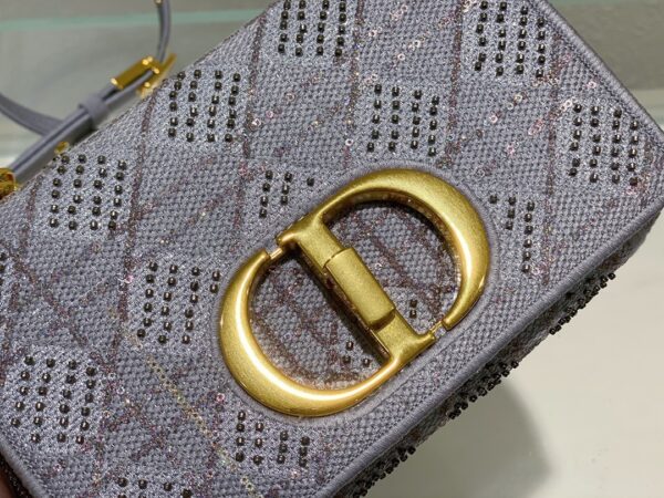 1:1 Replica Christian Dior Medium Dior Caro Bag Gray , For Women, Women’s Handbags 25.5cm/10in CD