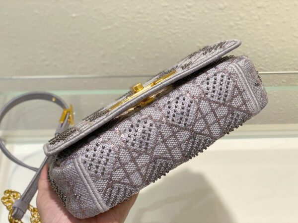 1:1 Replica Christian Dior Medium Dior Caro Bag Gray , For Women, Women’s Handbags 25.5cm/10in CD
