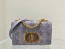 1:1 Replica Christian Dior Medium Dior Caro Bag Gray , For Women, Women’s Handbags 25.5cm/10in CD