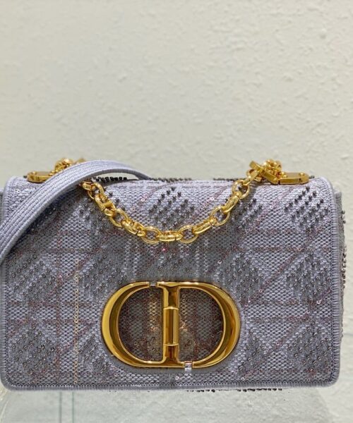 1:1 Replica Christian Dior Medium Dior Caro Bag Gray , For Women, Women’s Handbags 25.5cm/10in CD